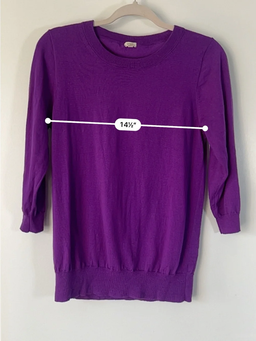 J.Crew Women's Crewneck Sweater, Lightweight & Purple